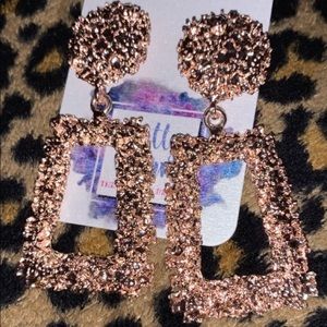 Rose Gold Trendy Earrings